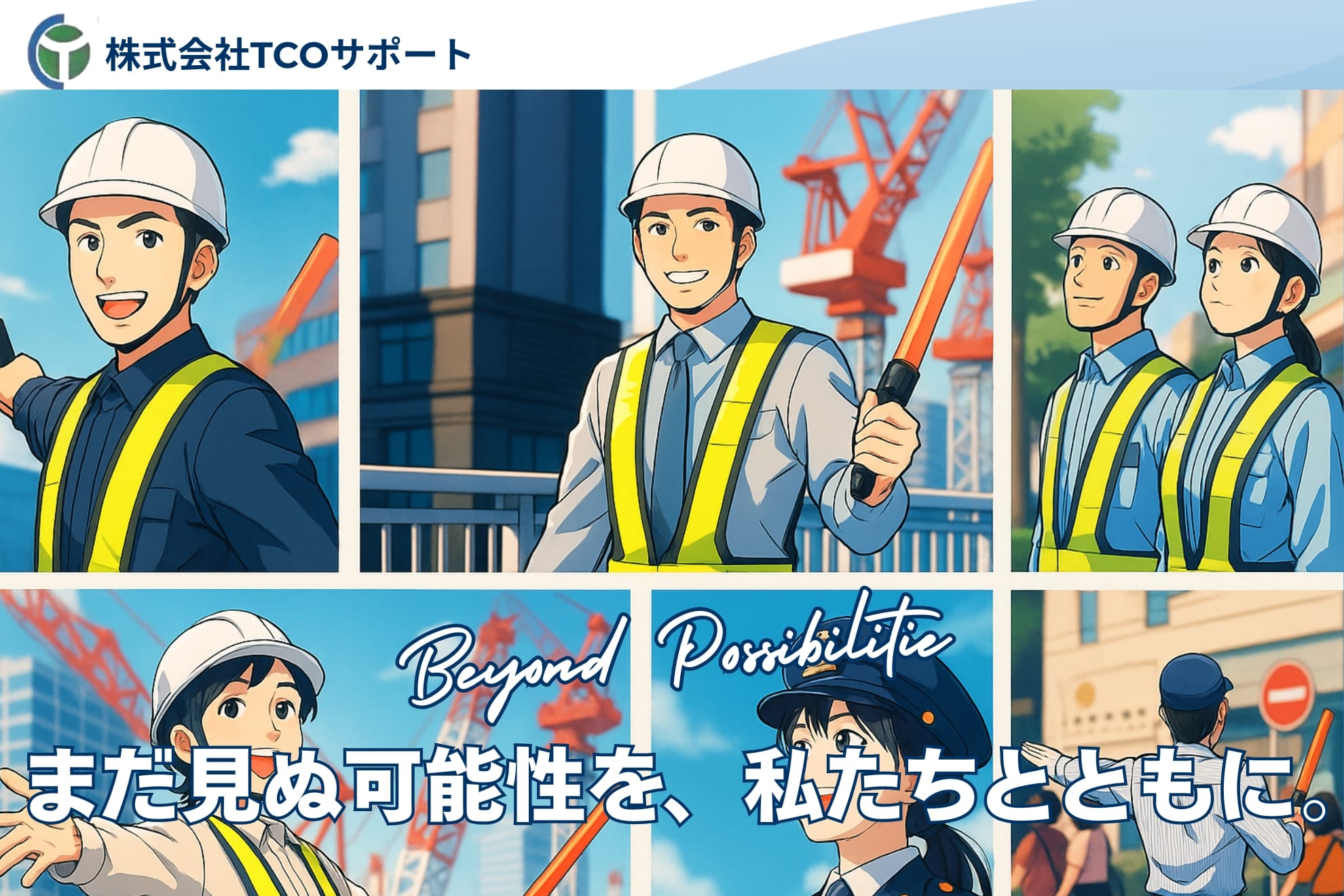 警備集合アニメ画像