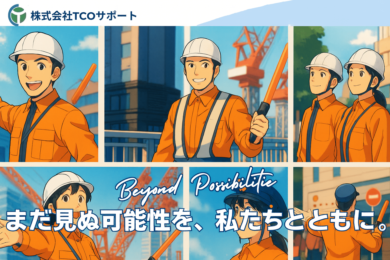 株式会社TCOサポートの採用イメージ「まだ見ぬ可能性を、私たちとともに。」